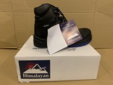 4 X BRAND NEW HIMALAYAN WATERPROOF BLACK WORK BOOTS SIZE 8 S2