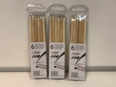 120 X BRAND NEW PACKS OF 6 COLOURWORLD NON TOXIC SKETCHING PENCILS R4