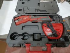 MILWAUKEE C12PC-201C 12V 2.0AH LI-ION REDLITHIUM CORDLESS PIPE CUTTER WITH CHARGER AND CARRY CASE