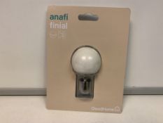 100 X NEW PACKAGED ARAZOS CURTAIN POLE FINAL - MATT WHITE (ROW 11)