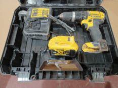 DEWALT DCD785P2T-SFGB 18V 5.0AH LI-ION XR CORDLESS COMBI-HAMMER DRILL COMES WITH BATTERY, CHARGER