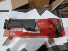 MILWAUKEE M18 BSX-0 18V LI-ION REDLITHIUM CORDLESS SAWZALL RECIPROCATING SAW - BARE UNCHECKED/