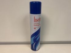 180 X BRAND NEW INDESETTE 350ML STRONG HOLD HAIR SPRAY EXPIRED AUGUST 18 R1