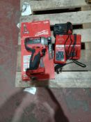 MILWAUKEE M18 CBLID-0 18V LI-ION BRUSHLESS CORDLESS IMPACT DRIVER - BARE WITH BATTERY AND CHARGER