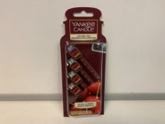 48 X NEW PACKS OF 4 YANKEE CANDLE BLACK CHERRY VENT STICKS. (ROW18)