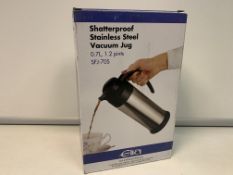 8 X BRAND NEW ELIA 0.7L SHATTERPROOF STAINLESS STEEL VACUUM JUGS RRP £32 EACH R1