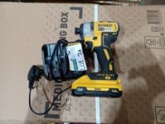 DEWALT DCF787N-XJ 18V LI-ION XR BRUSHLESS CORDLESS IMPACT DRIVER - BARE WITH BATTERY AND CHARGER