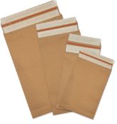 7 X BRAND NEW PACKS OF 50 KRAFT ECO EXPANDING BLOCK BTM AND SIDE GUSSET 400 X 500 X 100MM RRP £55