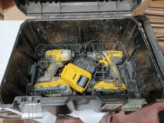 DEWALT DCK2510L3T-GB 18V 3.0AH LI-ION XR BRUSHLESS CORDLESS TWIN PACK WITH CHARGER BATTERY AND CARRY