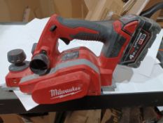 MILWAUKEE M18 BP-0 18V LI-ION CORDLESS PLANER - BARE WITH BATTERY UNCHECKED/UNTESTED - BWPCK