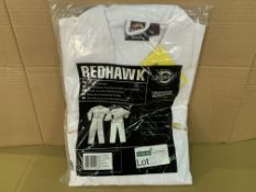 10 X BRAND NEW DICKIES REDHAWK WHITE ZIP FRONT COVERALLS SIZE 44R R15 T