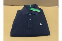 15 X BRAND NEW UNITED COLOURS OF BENNETON POLO TOPS SIZE SMALL 611/9 S1.5