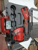 MILWAUKEE C12PC-201C 12V 2.0AH LI-ION REDLITHIUM CORDLESS PIPE CUTTER WITH BATTERY, CHARGER AND