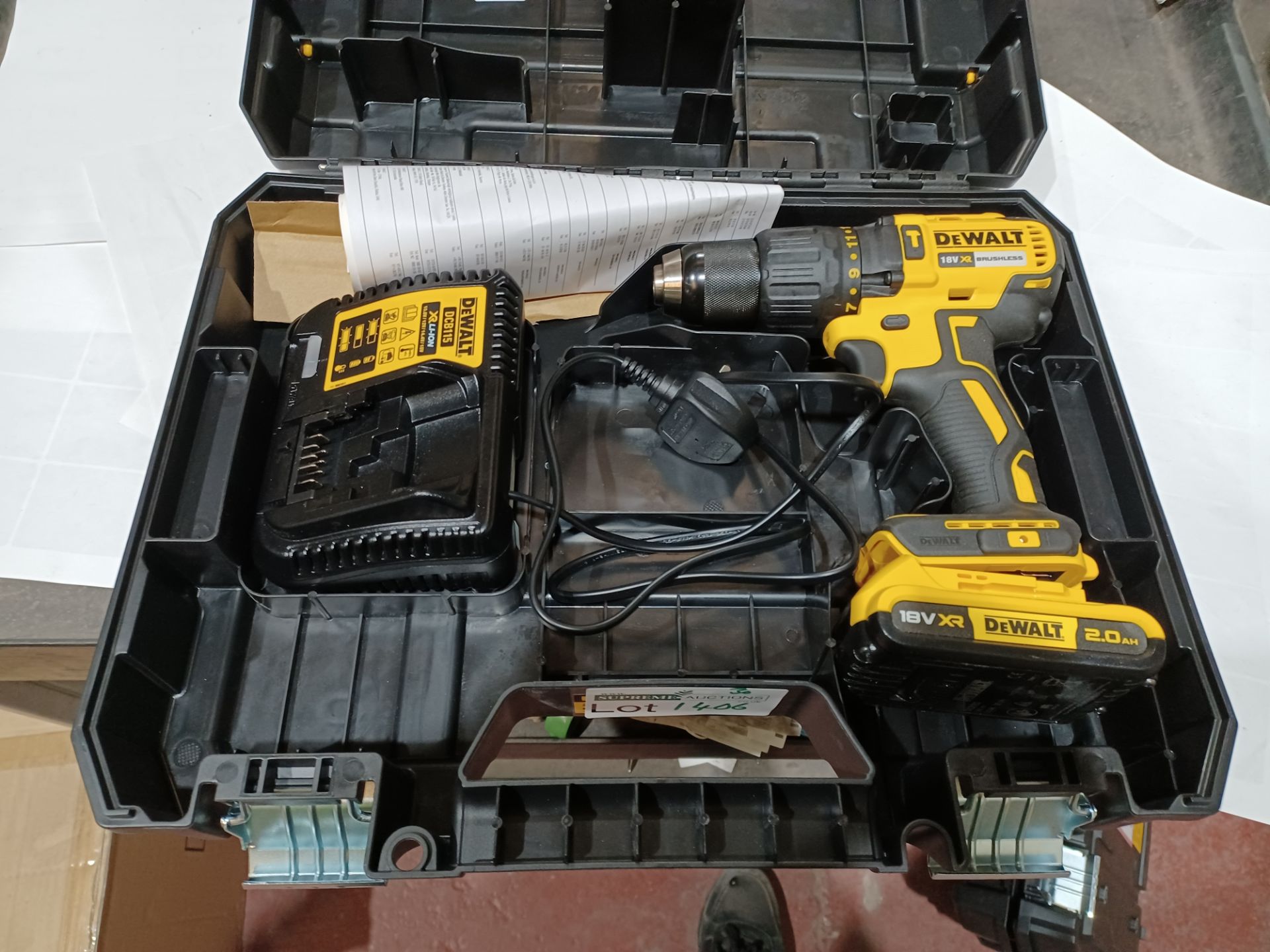 DEWALT DCD778P2T-SFGB 18V 5.0AH LI-ION XR BRUSHLESS CORDLESS COMBI DRIL WITH BATTERY CHARGER AND