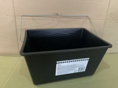 20 X BRAND NEW 7L BLACK BUCKETS R15