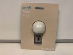 100 X NEW PACKAGED ARAZOS CURTAIN POLE FINAL - MATT WHITE (ROW 11)