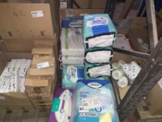 14 X BRAND NEW ASSORTED PACKS OF INCONTINENCE PADS IN VARIOUS BRANDS AND SIZES R1