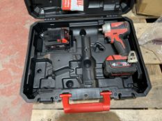 MILWAUKEE M18 CBLPP2A-402C 18V 4.0AH LI-ION REDLITHIUM BRUSHLESS CORDLESS COMBI DRILL & IMPACT