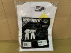 10 X BRAND NEW DICKIES REDHAWK WHITE ZIP FRONT COVERALLS SIZE 46R R15 T