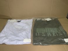25 X BRAND NEW RISK COUTURE T SHIRTS IN VARIOUS STYLES AND SIZES S2