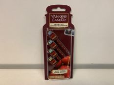 48 X NEW PACKS OF 4 YANKEE CANDLE BLACK CHERRY VENT STICKS. (ROW18)