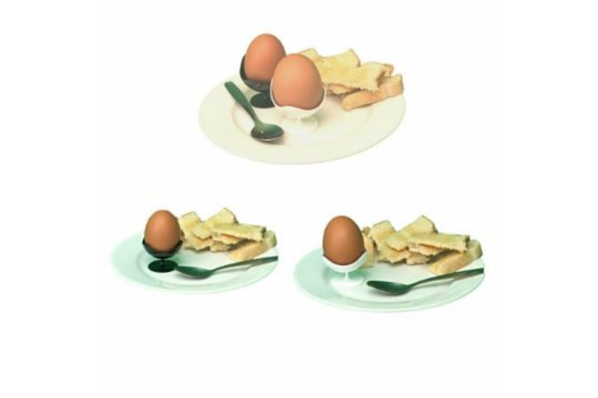 1200 X BRAND NEW COMMERCIAL CATERING EGG CUPS BLACK AND WHITE