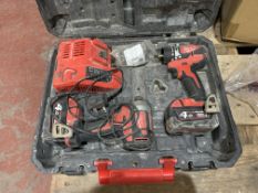 MILWAUKEE M18 CBLPP2A-402C 18V 4.0AH LI-ION REDLITHIUM BRUSHLESS CORDLESS COMBI DRILL & IMPACT