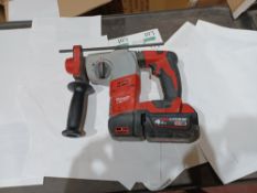 MILWAUKEE HD18HX-0 3.0KG 18V LI-ION REDLITHIUM CORDLESS SDS PLUS HAMMER DRILL WITH BATTERY