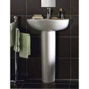 Sassina Cersanit 500mm Basin & Pedestal Set. RRP £143.99.