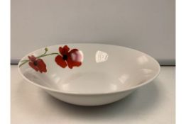 24 X BRAND NEW POPPYDESIGN 23CM SALAD/PASTA DISHES 1501/9 AM