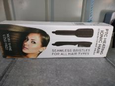 10 X NEW BOXED FALCON PTC HEATING IONIC HAIR STRAIGHTENING BRUSHES. RRP £30 EACH (ROW10/11)