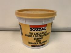 48 X BRAND NEW SOUDAL 1KG LINSEED OIL PUTTY USE BY DEC 2022 R19