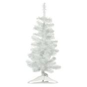 5 X NEW BOXED 3 FOOT WHITE CHRISTMAS TREES (ROW3)