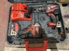 MILWAUKEE M18 CBLPP2A-402C 18V 4.0AH LI-ION REDLITHIUM BRUSHLESS CORDLESS COMBI DRILL & IMPACT