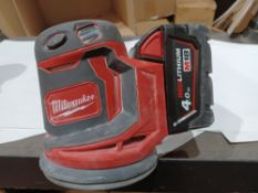 MILWAUKEE M18 BOS125-0 125MM 18V LI-ION REDLITHIUM CORDLESS RANDOM ORBIT SANDER - BARE WITH