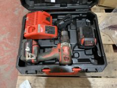 MILWAUKEE M18 BPP2Q-402C 18V 4.0AH LI-ION REDLITHIUM CORDLESS TWIN PACK CORDLESS ONLY WITH 2