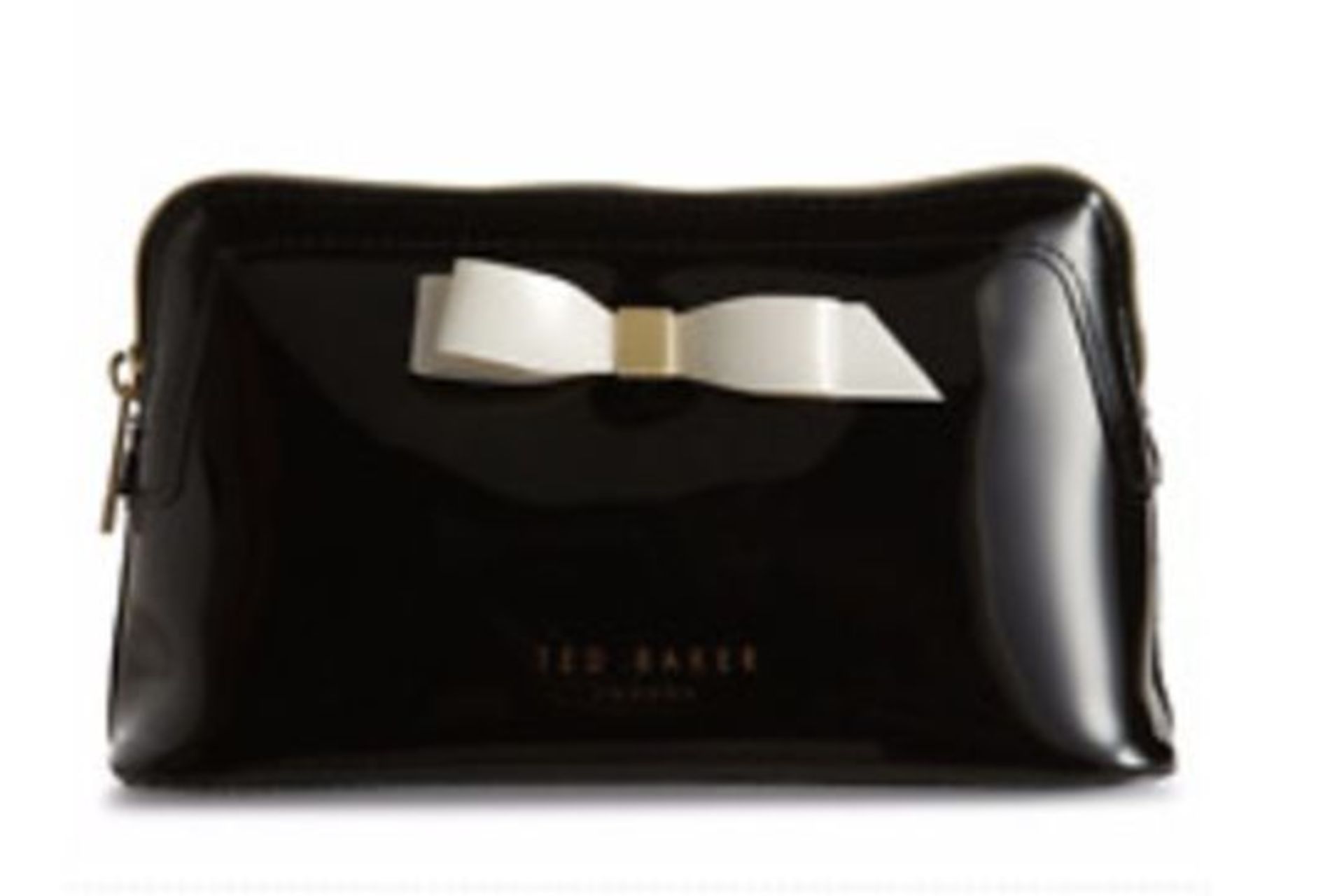 BRAND NEW TED BAKER VIVEKAH BLACK BOW DETAIL MAKEUP BAG (3780) RRP £35 - 5