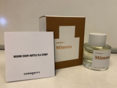 2 X BRAND NEW COMMODITY MIMOSA 100ML EDT SPRAY RRP £100 EACH