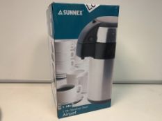 14 X BRAND NEW SUNNEX 1.9 LITRE STAINLESS STEEL AIRPOTS RRP £24 EACH