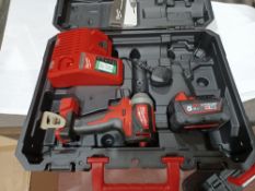 MILWAUKEE M18 CBLPP2A-502C 18V 5.0AH LI-ION REDLITHIUM IMPACT DRIVER WITH BATTERY CHARGER AND