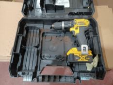 DEWALT DCD785P2T-SFGB 18V 5.0AH LI-ION XR CORDLESS COMBI-HAMMER DRILL COMES WITH BATTERY AND CARRY