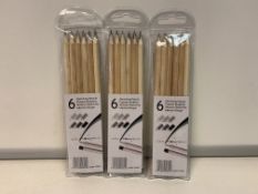 120 X BRAND NEW PACKS OF 6 COLOURWORLD NON TOXIC SKETCHING PENCILS R4