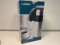 13 X BRAND NEW SUNNEX 1.9 LITRE STAINLESS STEEL AIRPOTS RRP £24 EACH