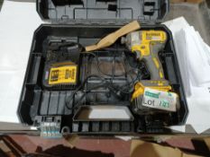 DEWALT DCF787D2T-SFGB 18V 2.0AH LI-ION XR BRUSHLESS CORDLESS IMPACT DRIVER WITH BATTERY CHARGER