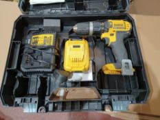 DEWALT DCD785P2T-SFGB 18V 5.0AH LI-ION XR CORDLESS COMBI-HAMMER DRILL COMES WITH BATTERY, CHARGER