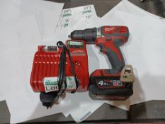MILWAUKEE M18 BPP2Q-402C 18V 4.0AH LI-ION REDLITHIUM CORDLESS BARE WITH BATTERY AND CHARGER