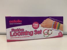 72 X BRAND NEW ESTELLE 600 PIECE FASHION LOOMING SETS R9