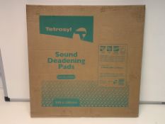 10 X NEW PACKS OF 4 TETROSYL SOUND DEADENING PADS. 500MMX500MM ( ROW 19)