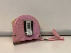 72 X BRAND NEW PINK TAPE MEASURES IN 2 BOXES R9