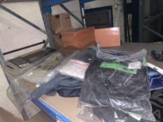 MIXED LOT INCLUDING HEAVY DUTY PROTECTIVE SHEETS, DICKIES JACKETS, DEWALT HOODIE ETC S1-8